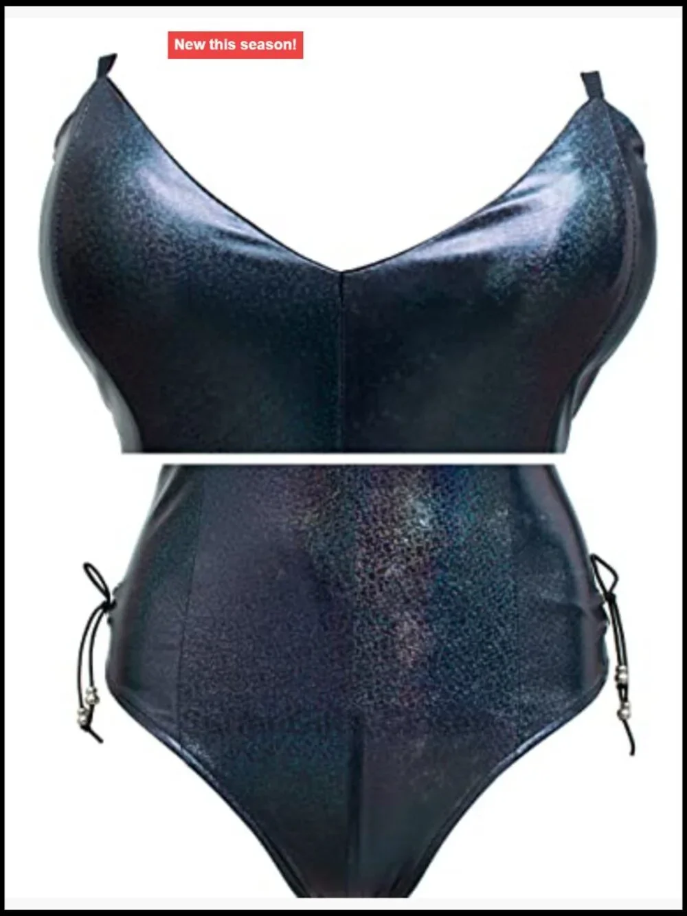 Wannsee Bunny Cosplay Bodysuit Set Holographic Polye